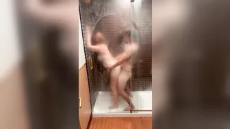 Caught My Wife Spreading Wide for a Stranger’s Shower Creampie