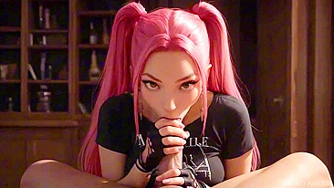 Crazy K-Pop Idol Unleashes Her Wild Side in Hot Demon Showdown (AI Generated)