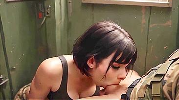 This Girl's a Soldier, and She’s Ready for a Cock-Filled Battle (AI Generated)