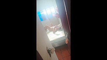 Voyeur Son's Cam Catches Slutty Mom Jerking Off to Dirty Fantasies in Bedroom Alone