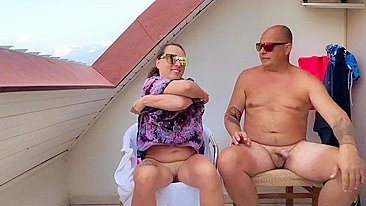 Turkish Trip Turns Nasty, They Screw Hard, His Cock Slammin' Her Wet Hole On the Balcony hotel