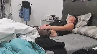 Alone and Horny, She Toys Her Slit to Orgasm, Dreaming of Swallowing a Big Load