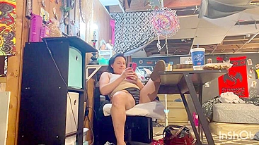 Voyeur Hubby Watches Her Masturbate & Get Off, She Wants Pussy and Mouth Loaded