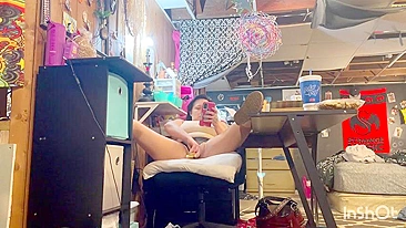 Voyeur Hubby Watches Her Masturbate & Get Off, She Wants Pussy and Mouth Loaded