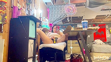 Voyeur Hubby Watches Her Masturbate & Get Off, She Wants Pussy and Mouth Loaded