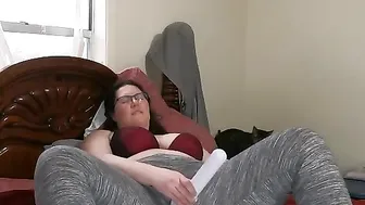 Hubby Spies Thick Wife's Slutty Solo Session, Gentle Twat Fingering Leads to Shaking Orgasm Bliss