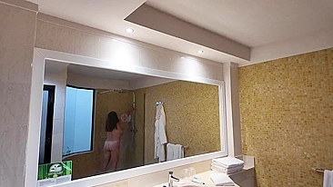 Busty MILF Mom Catches Voyeur Son Jerking to Her Naked Curves and Blows Him