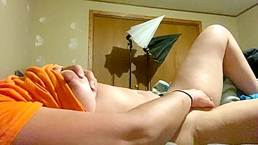 Frisky Bitch Wife Masturbates Solo, Hidden Cam Captures Her Clit-Rubbing Orgasm