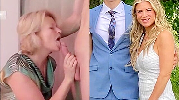 Horny Mother-in-Law Sneaky Bitch Sucks Off My Hubby in Shitty Motel - Caught Cheating Slut