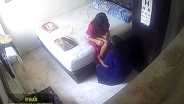 Freaky Indian MILF Professor Scissors Tight Student Slut in Dorm Room Secret Spy Video