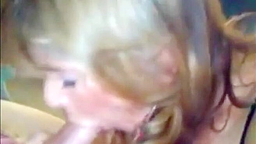 Sloppy Drunk Mom Kneels for Son’s Fat Rod, Guzzles His Jizz!