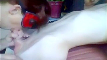 Real Mom Drops the Red Mask and Takes Her Son’s Cock Balls Deep