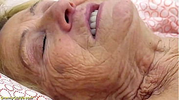 Raunchy 90-Year-Old Whore Takes Massive Dick In Every Hole From the Grandson