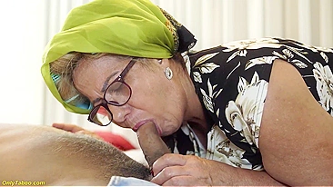 Busty 73 years Old GILF Slut Gets Her Tight Ass Pounded Hard by Horny Son