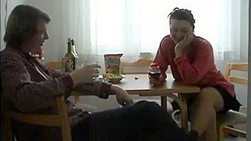 Naughty Mother Drains Her Son's Balls in Dirty Incest Romp