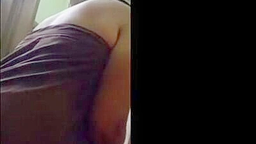 Son Hidden Spy Cam Busts Slutty Mother Stripping Bare-Ass in the Closet
