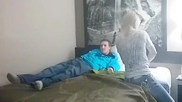 Pervy Dad & Bro Tag-Team Fuck At The Same Time Shy Teen Daughter's Tight Holes