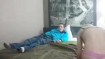 Pervy Dad & Bro Tag-Team Fuck At The Same Time Shy Teen Daughter's Tight Holes