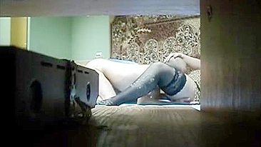 Perv son rigs cam to tape drilling mommy's juicy twat in every filthy position