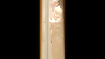 Twisted Son Spy Cams Busty Mom's Steamy Tits Shower Show, Jerck Cock Wild