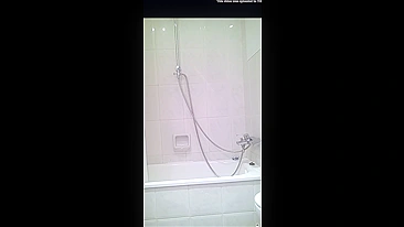 Filthy Son's Hidden Shower Cam Zooms Busty Mom Tits, He Jerks Off Balls-Out