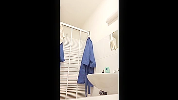 Mad Lad Son Plants Spy Cam on Mom's Huge Shower Jugs, Strokes Dick Like a Beast