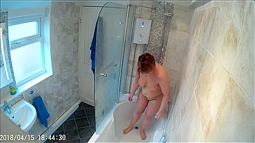 Sly Son's Hidden Feed Films Mom Latherin' Tits & Snatch, He Nutz Watchin' Her!