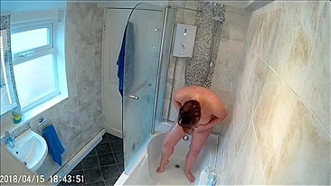 Sly Son's Hidden Feed Films Mom Latherin' Tits & Snatch, He Nutz Watchin' Her!