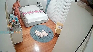 Horny Lil Perv Spies on His Smokin Hot MILF Mom Strippin Buck Naked on Hidden Cam