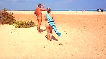 Silver Fox Daddy Bangs Cheating Slut Wife In Sandy Beach Quickie While Her Loser Hubby's Sits at Home