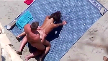 Cheating Wife Gets Railed By Big Dick Muscular Dude In Nasty Sneaky Beach Quickie Fuck