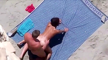 Cheating Wife Gets Railed By Big Dick Muscular Dude In Nasty Sneaky Beach Quickie Fuck