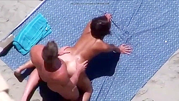 Cheating Wife Gets Railed By Big Dick Muscular Dude In Nasty Sneaky Beach Quickie Fuck